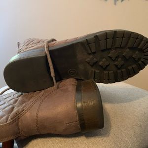 Brown combat boots - women’s size 8